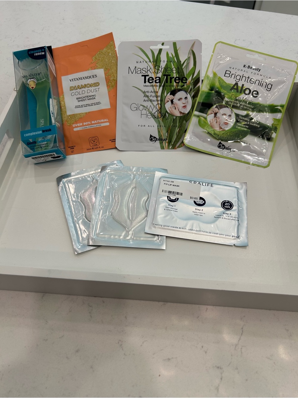 K-Beauty Brightening Aloe & Tea Tree Sheet Mask Set - A